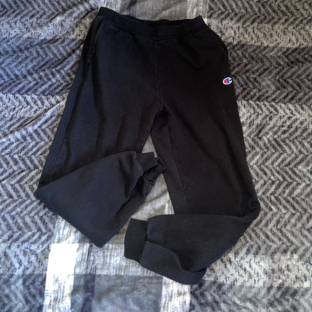 Champion Youth Black Jogger/ Running Sweatpants. Size Youth Large.